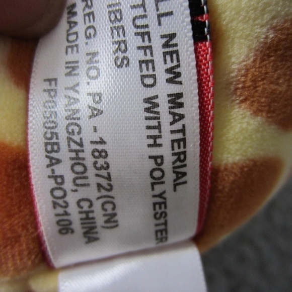 Lil' Huggy Nathan the Giraffe‎ Stuffed Animal by Fiesta 7'' long - Picture 9 of 10